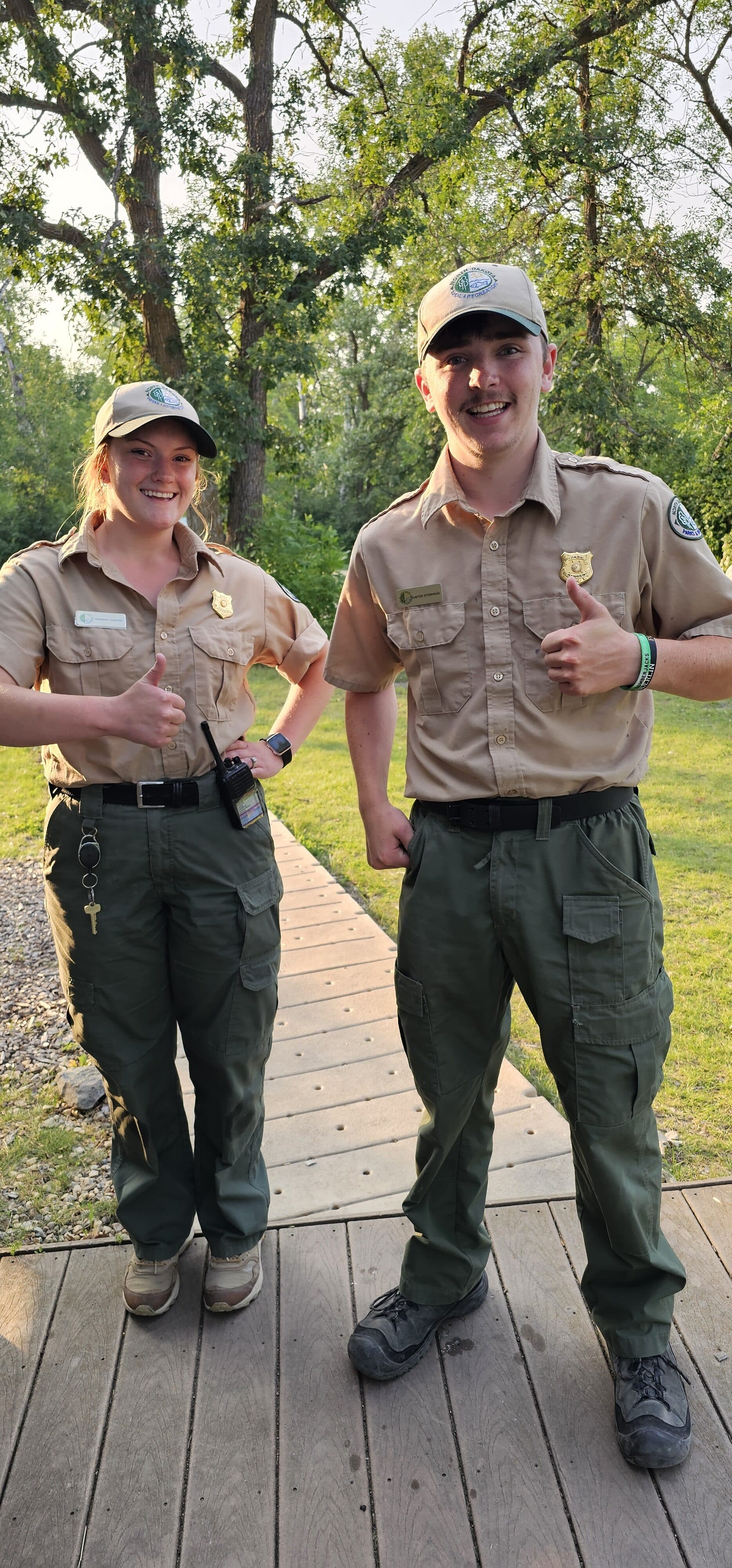 staff at Lake Metigoshe state park