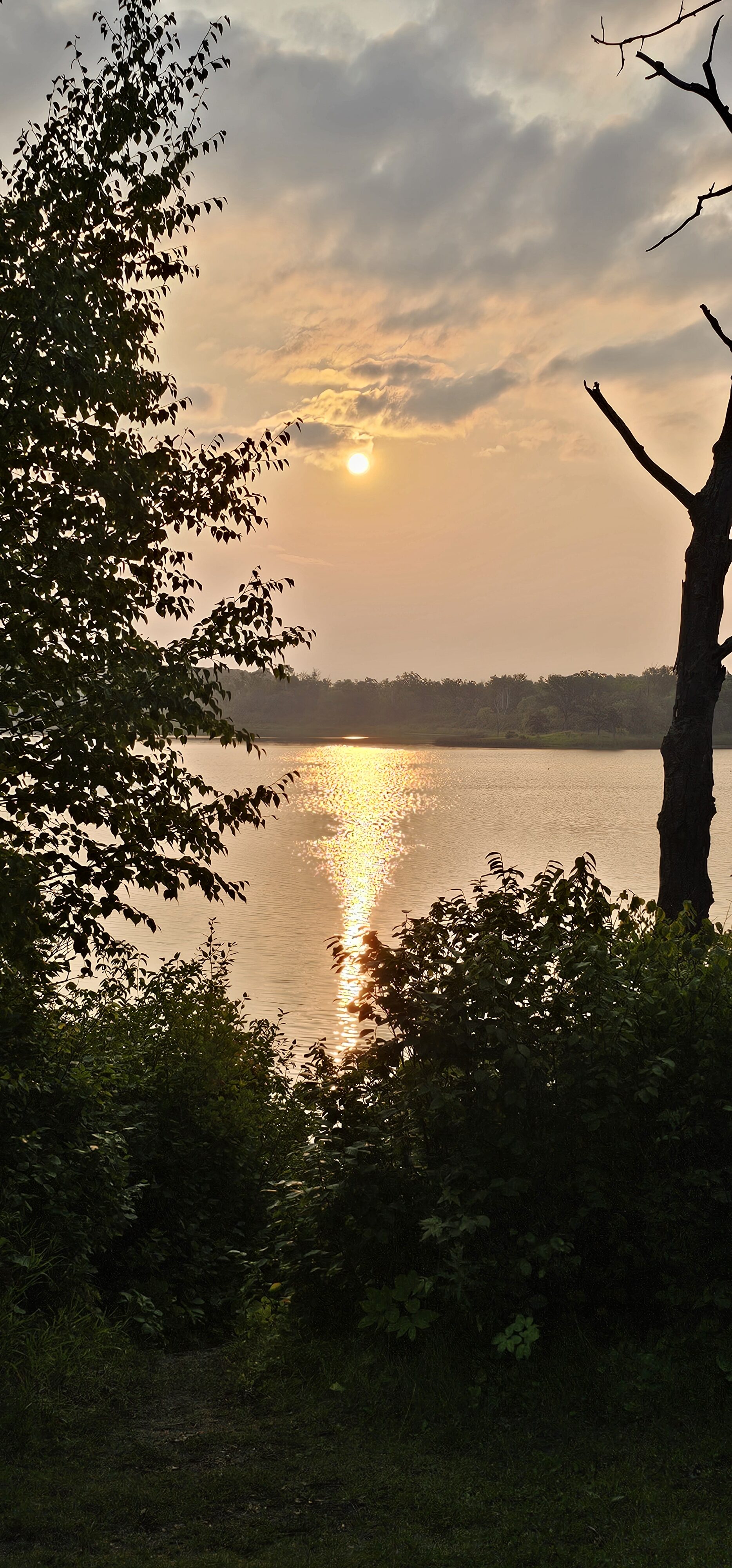 sunrise at Lake Metigoshe state park