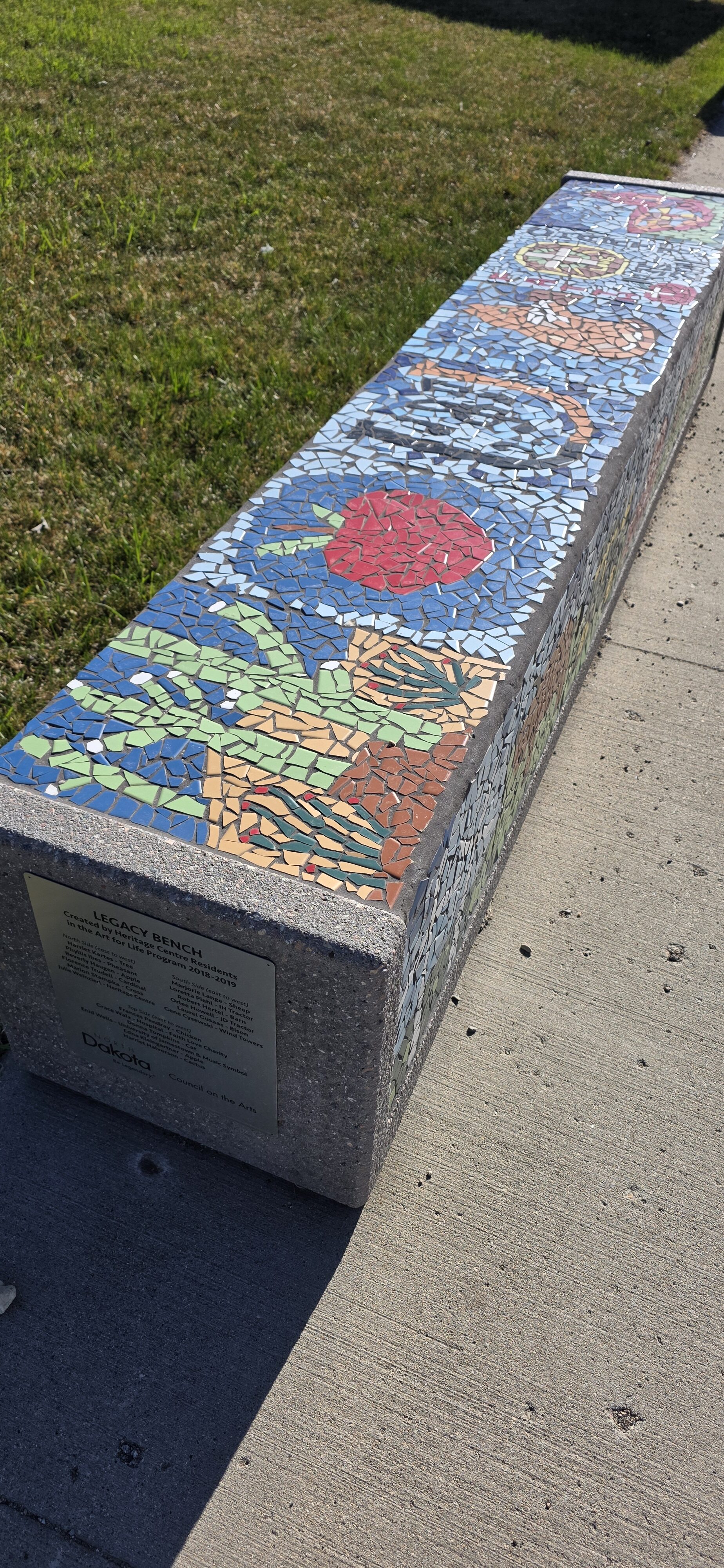 art bench Jamestown