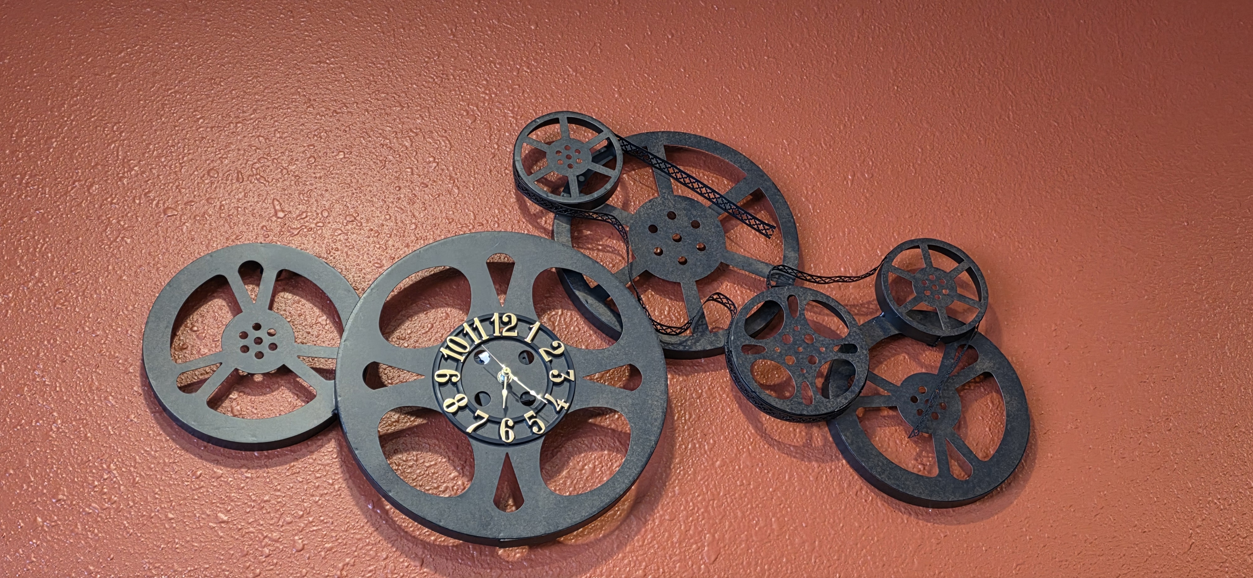 clock on wall in theater