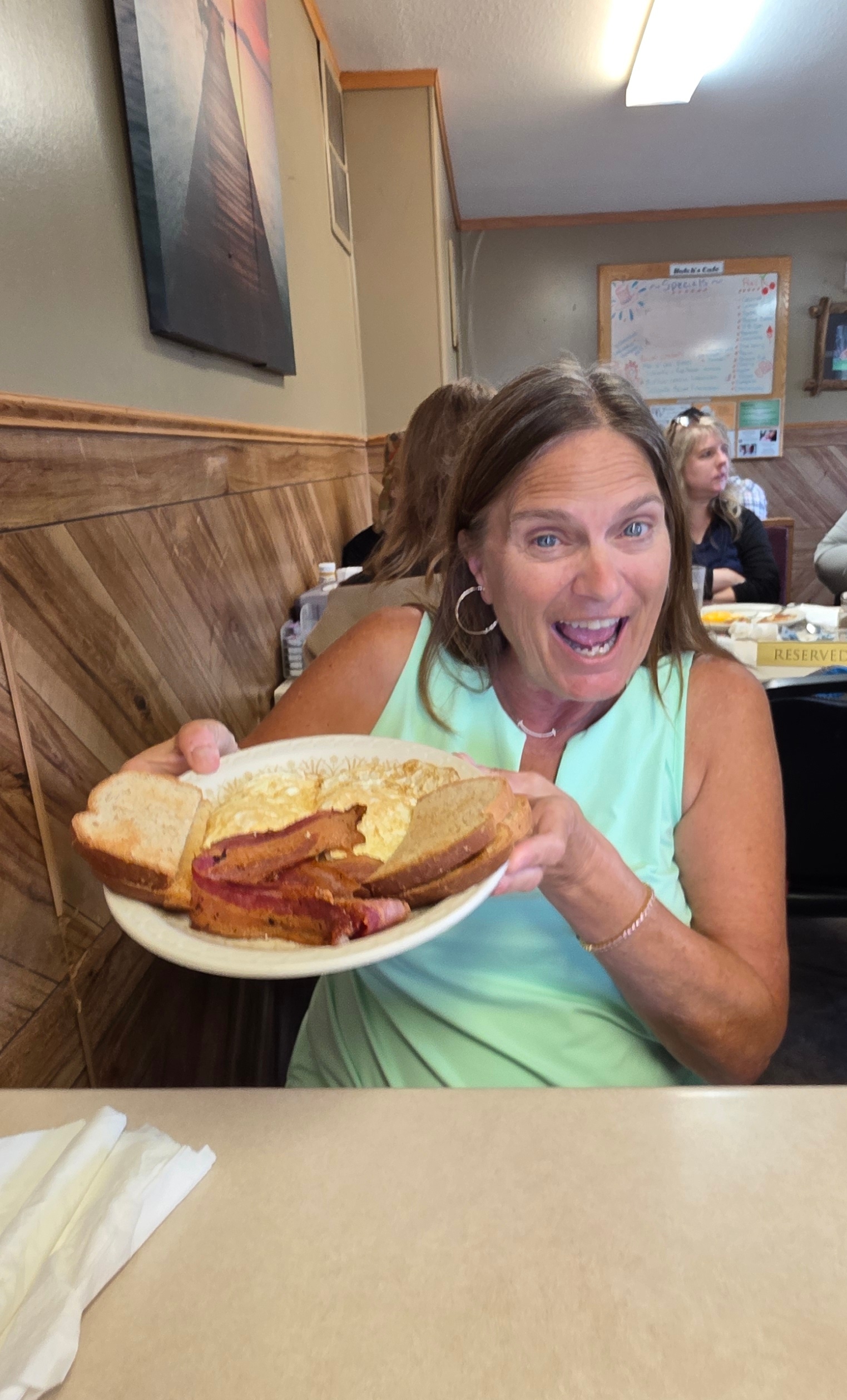 Traditional Breakfast At Hutch's Cafe Sac City, Iowa In Sac County, Iowa